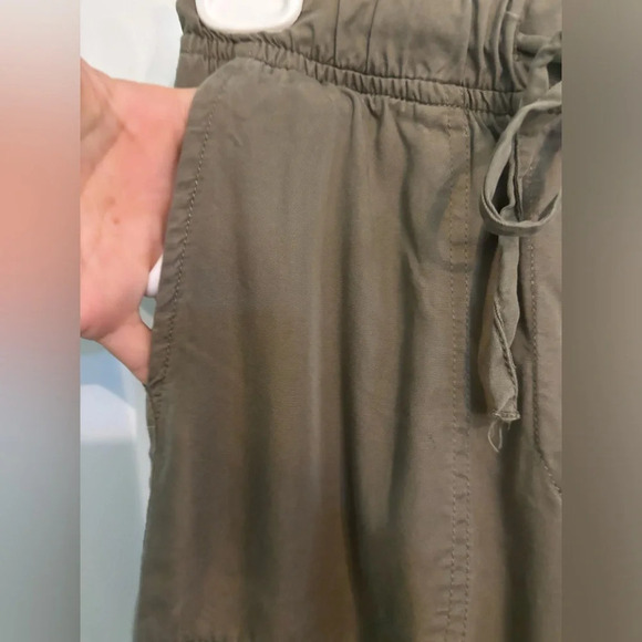 Japna Womens Army Green Multi pocket Drawstring Elastic Waist Joggers Sz Medium - Picture 11 of 13